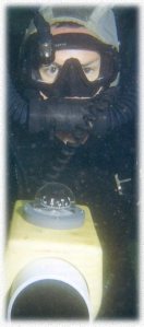 MCM Diver conducting search